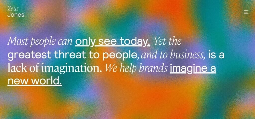 11 Website Design Trends for 2024 (Zuesjones) - ColorWhistle