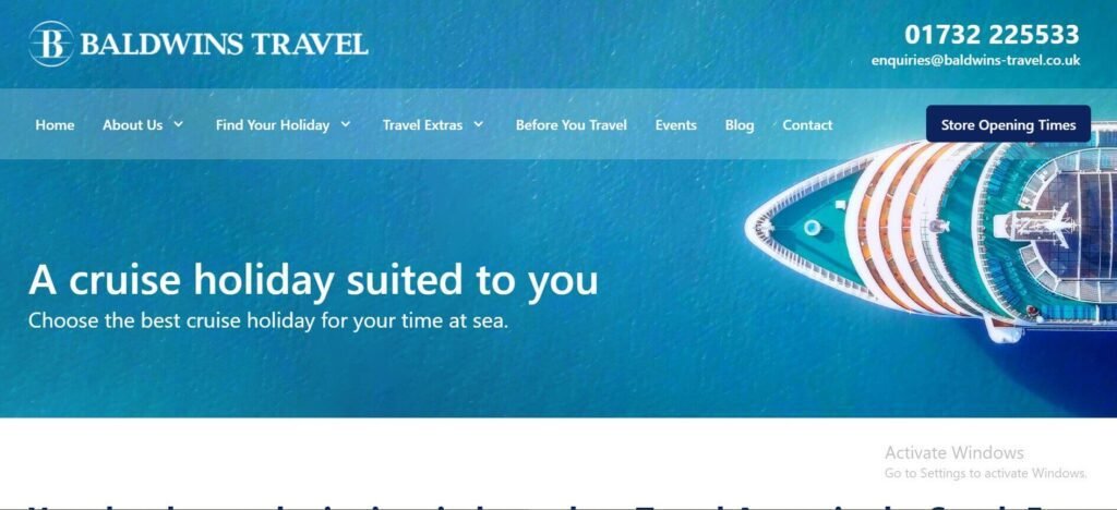 Tech Stack Of Popular Travel Websites (Baldwins Travel) - ColorWhistle