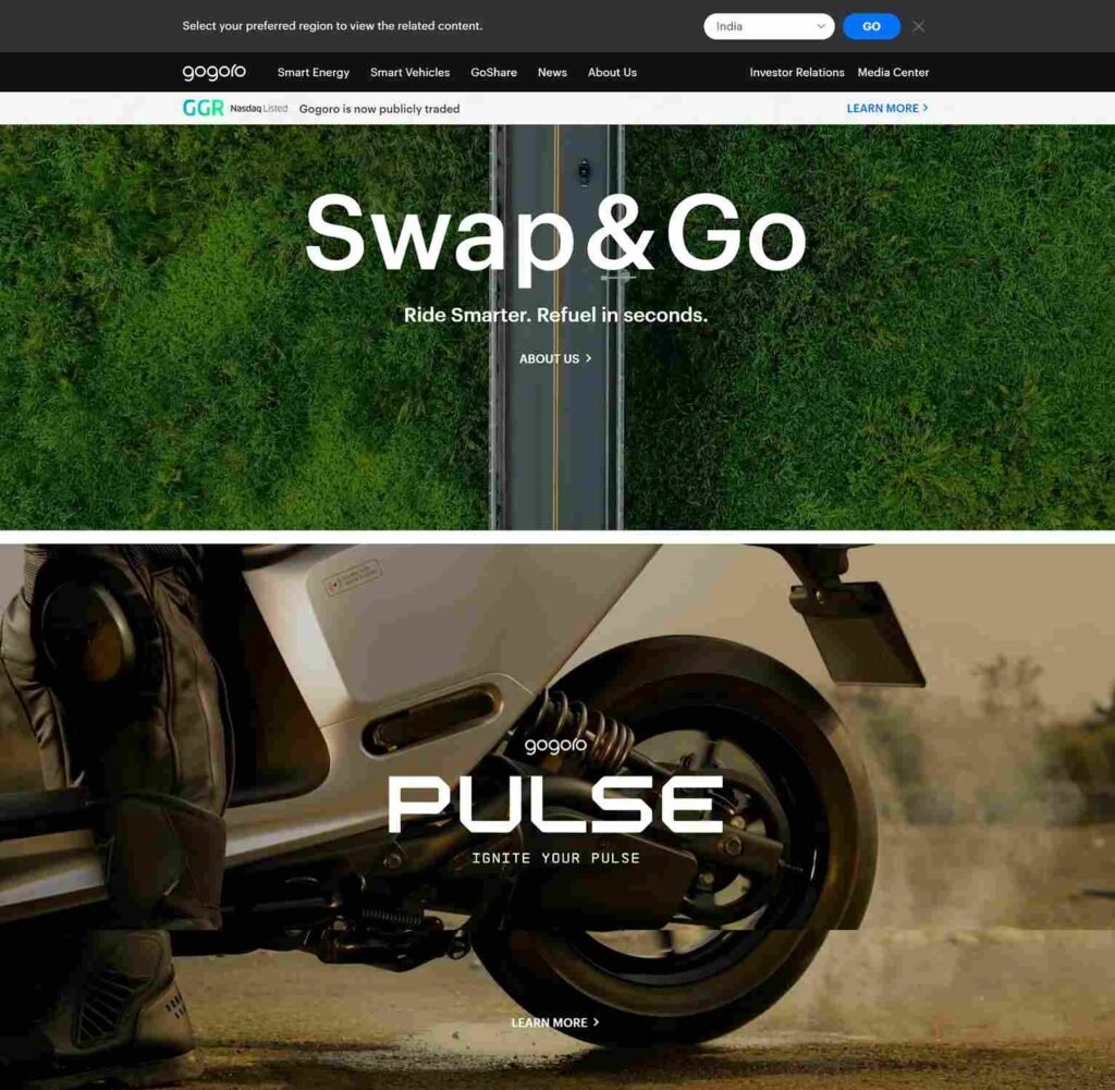 6 Must-Have Features For Modern Automotive Websites - Gogoro - Colorwhistle
