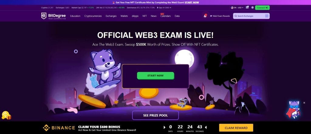 AI-Powered Science Applications for Universities (BitDegree)- ColorWhistle