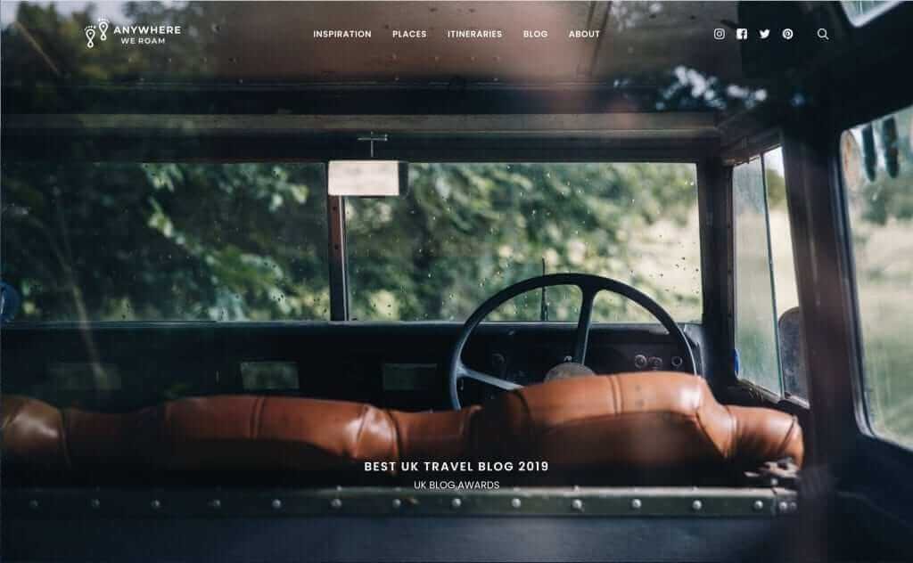 Travel website design and Tourism Website Design Ideas (Anywhere) - ColorWhistle