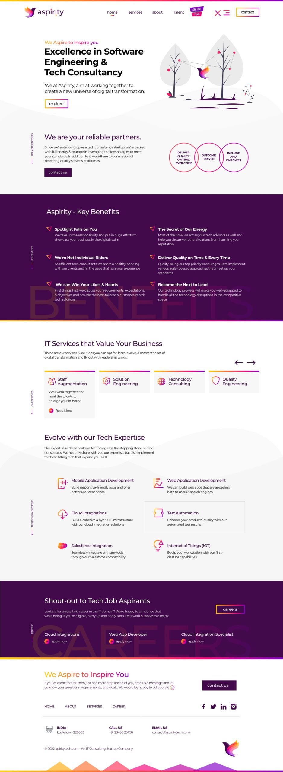 Aspirity WordPress Website Development Case Study - ColorWhistle