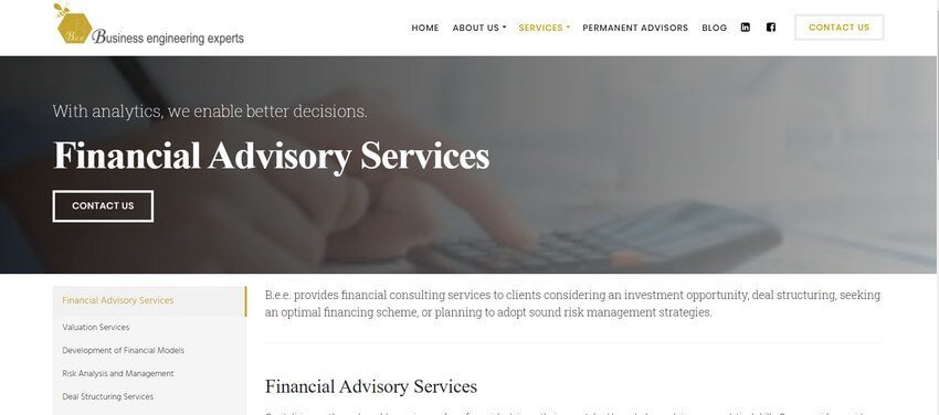 Financial Advisor Website Design Ideas (BEE) - ColorWhistle