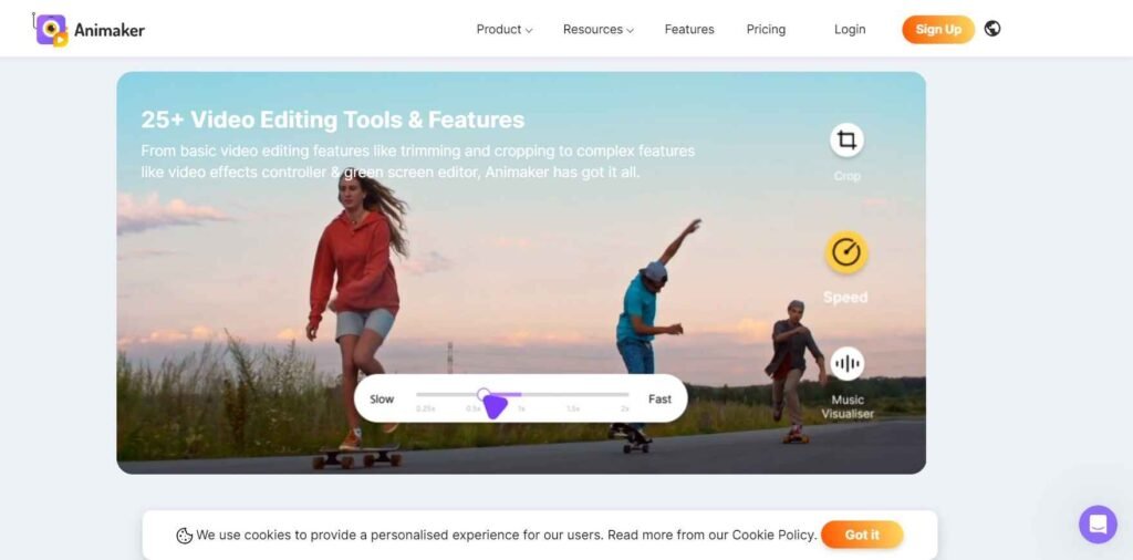 Best video marketing software (editing softwares) - Animaker - ColorWhistle