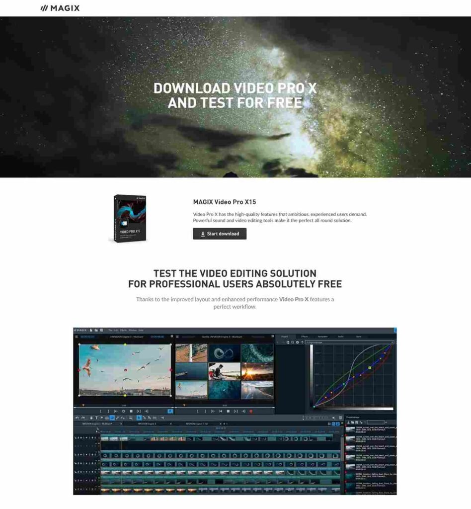 Best video marketing software (editing softwares) - Magix - ColorWhistle