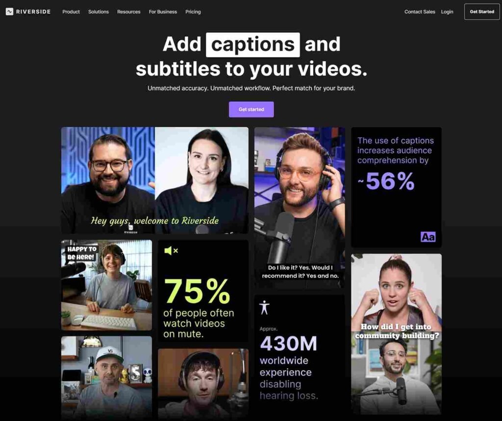 Best video marketing software (editing softwares) - Riverside - ColorWhistle
