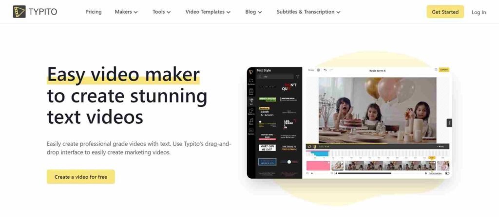 Best video marketing software (editing softwares) - Typito - ColorWhistle