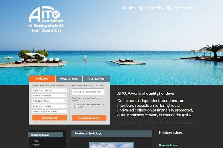 Travel Website Design and Tourism Booking Website Design Ideas (Aito) - ColorWhistle