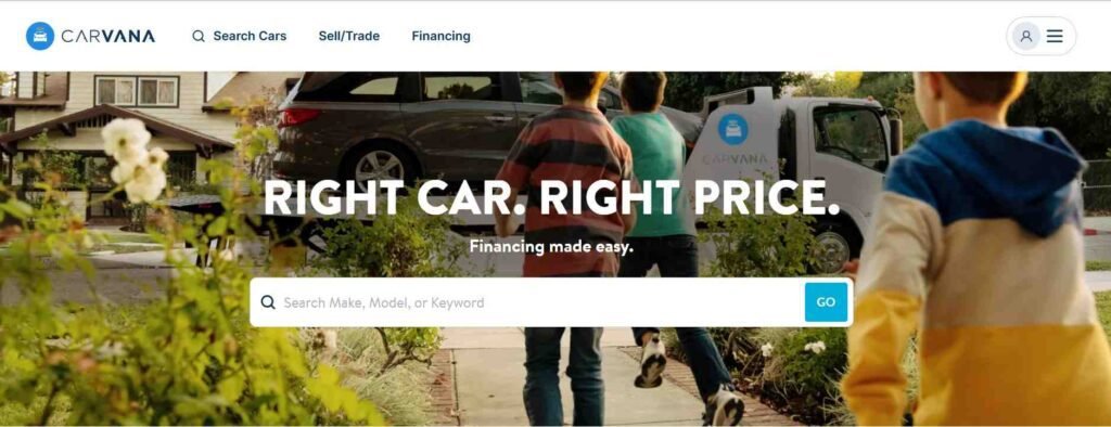 Website Types - Car Dealership Website development -Carvana - Colorwhistle