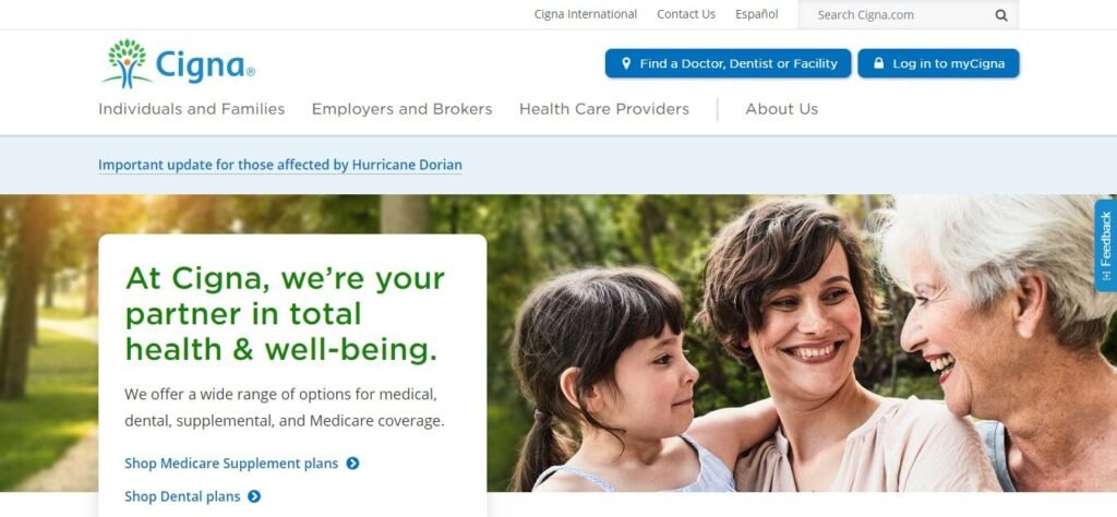 Healthcare & Medical Website Design Ideas (Cigna) - ColorWhistle