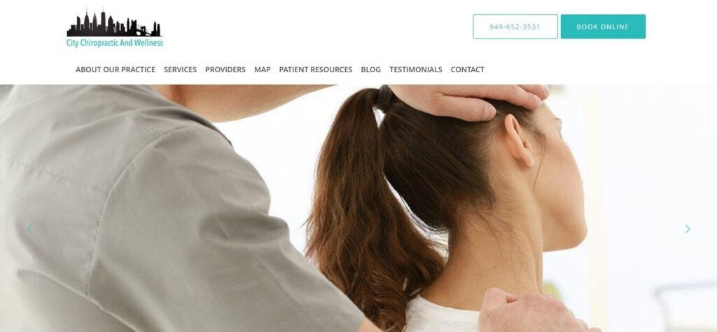 Healthcare & Medical Website Design Ideas (City Chiropractic) - ColorWhistle