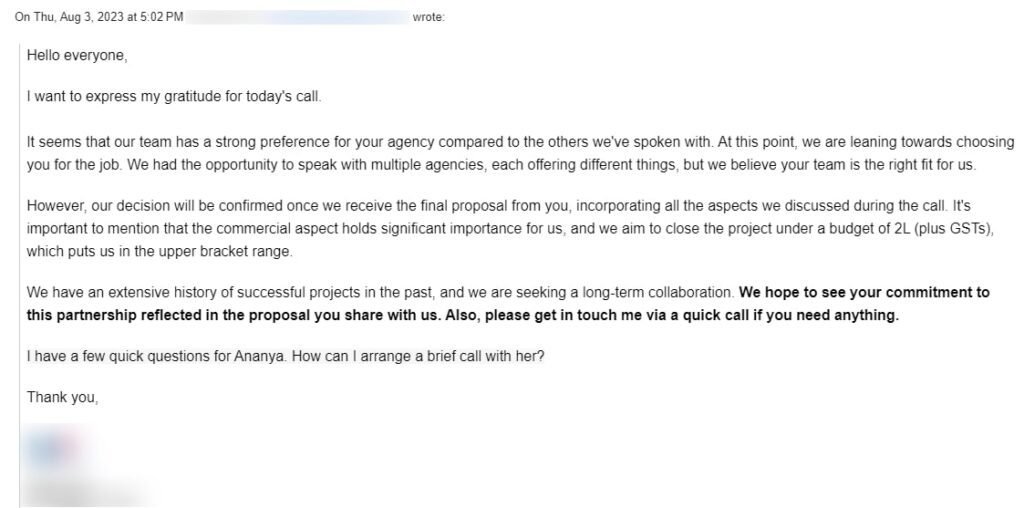 Complete Sales Cycle and Project Completion Analysis - Part 1 (Lead 2 email2) - ColorWhistle