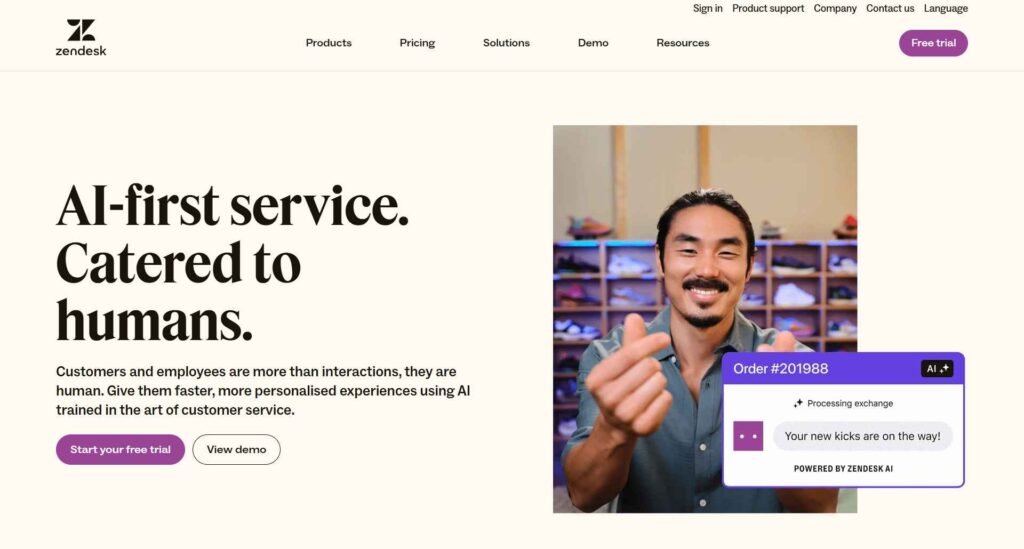 Website Types - Customer Support Website design - Zendesk - Colorwhistle