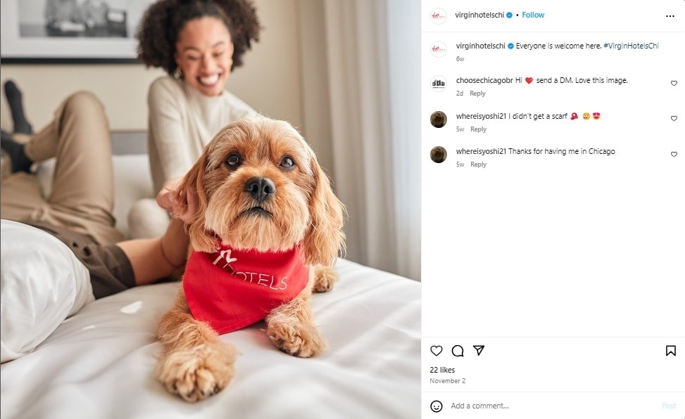 Dynamic Content Creation for Hotel and Restaurant Industry (Virgin Hotel) - ColorWhistle