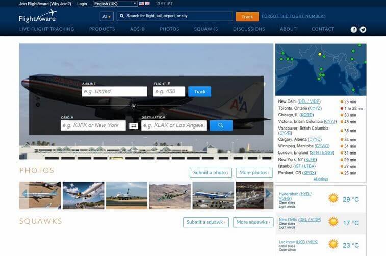 Travel website design and Tourism Booking Website Design Ideas (Flight Aware) - ColorWhistle