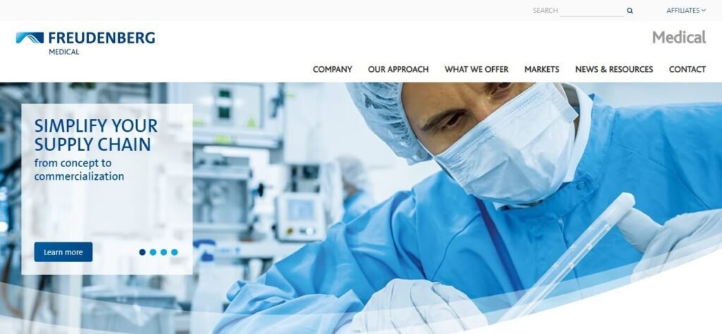 Healthcare & Medical Website Design Ideas (Freudenberg) - ColorWhistle