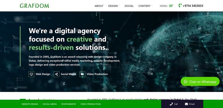 Web Design, Website Development Companies in Dubai (Grafdom) - ColorWhistle