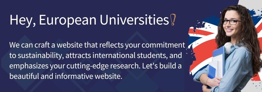 Higher Education Website Trends in India vs USA vs Europe (European University) - ColorWhistle