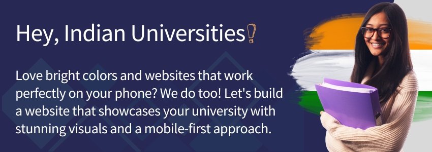 Higher Education Website Trends in India vs USA vs Europe (Indian University) - ColorWhistle