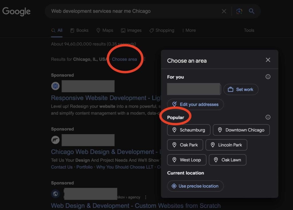 How Does Web Development Near Me Keyword Work With SEO Companies (Chicago) - ColorWhistle