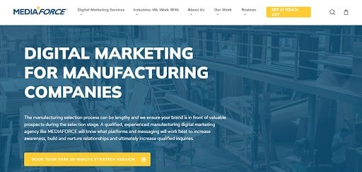 Manufacturing and engineering digital marketing agencies in Canada (Mediaforce)- ColorWhistle