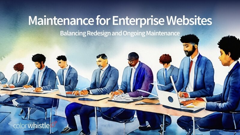 Maximizing ROI Balancing Redesign and Ongoing Maintenance for Enterprise Websites - ColorWhistle