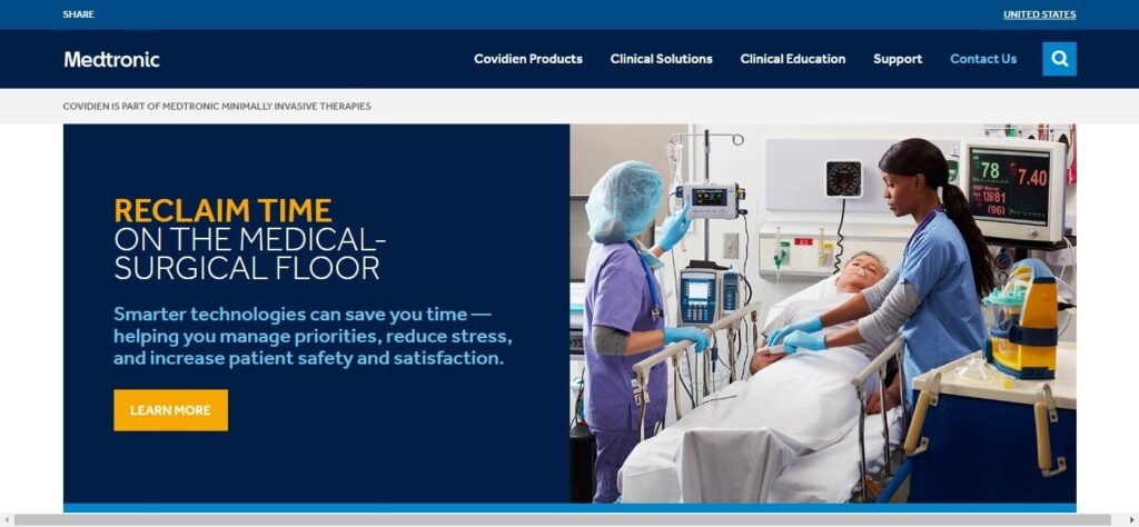 Healthcare & Medical Website Design Ideas (Medtronic) - ColorWhistle
