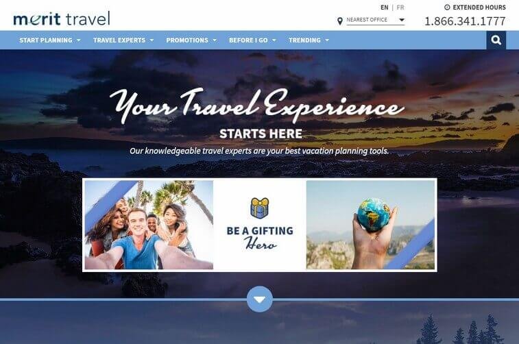 Travel website design and Tourism Planning Web Design Inspirations (Merit) - ColorWhistle