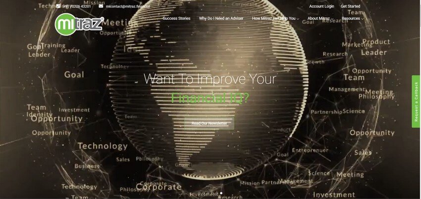 Financial Advisor Website Design Ideas (Mitraz) - ColorWhistle