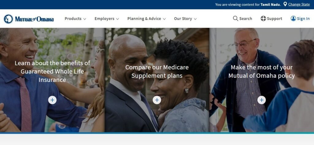Healthcare & Medical Website Design Ideas (Mutual Omaha) - ColorWhistle