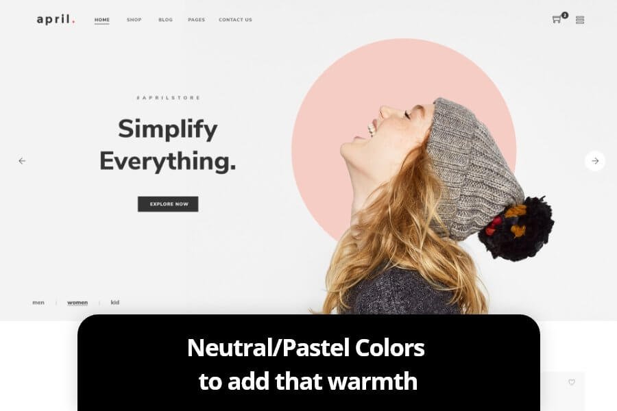 E-Commerce Website Design Trends to Look Out (Neutral Colors) - ColorWhistle