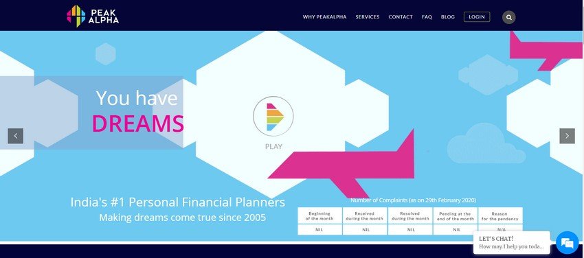 Financial Advisor Website Design Ideas (PeakAlpha) - ColorWhistle