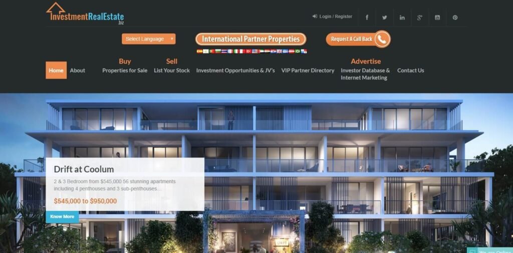 Real Estate Website Design Ideas and Examples (Investment RealEsate) - ColorWhistle