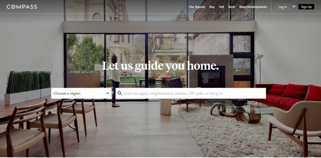 Real Estate Website Design Ideas and Examples (Compass) - ColorWhistle