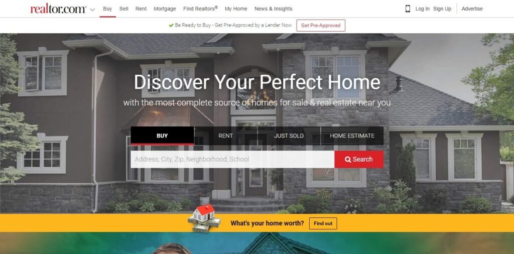 Real Estate Website Design Ideas and Examples (relator.com) - ColorWhistle