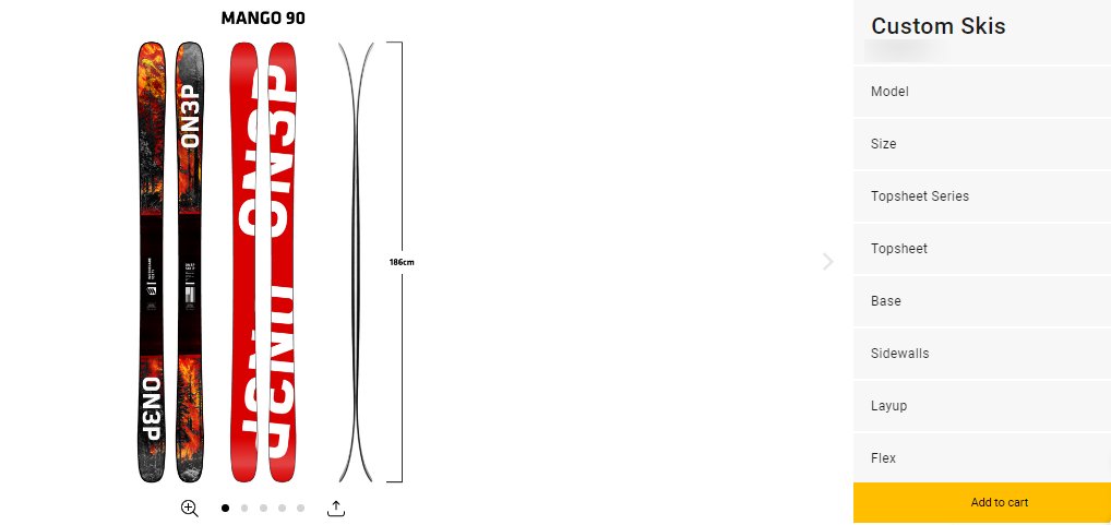 Sports 3D configurator for eCommerce websites (Ski configurator) - ColorWhistle