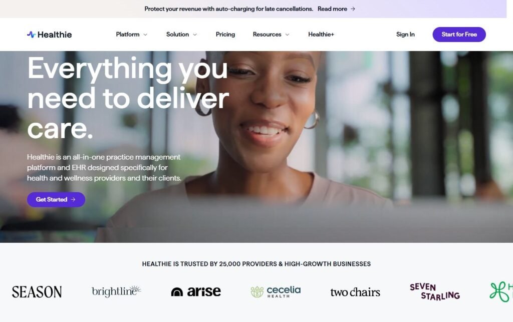 Streamlining Appointment and Scheduling Systems with Webflow -(Healthie Homepage) - ColorWhistle