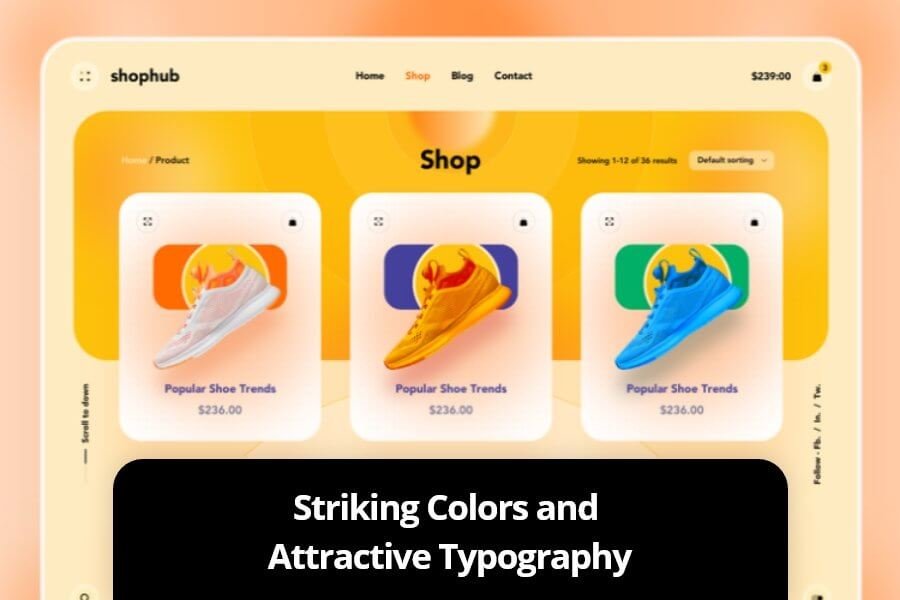 E-Commerce Website Design Trends to Look Out (Striking Colors) - ColorWhistle