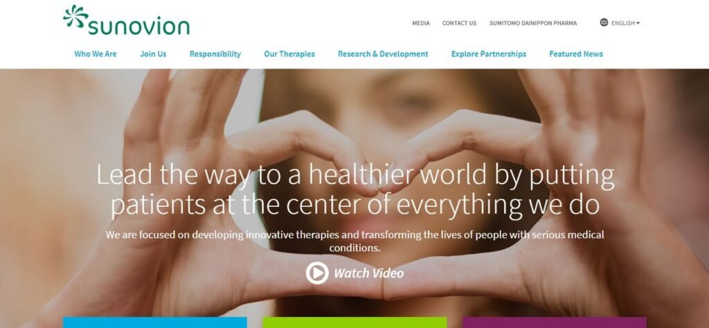The Best Healthcare Website Designs & Medical Website Design Ideas (Sunovion) - ColorWhistle