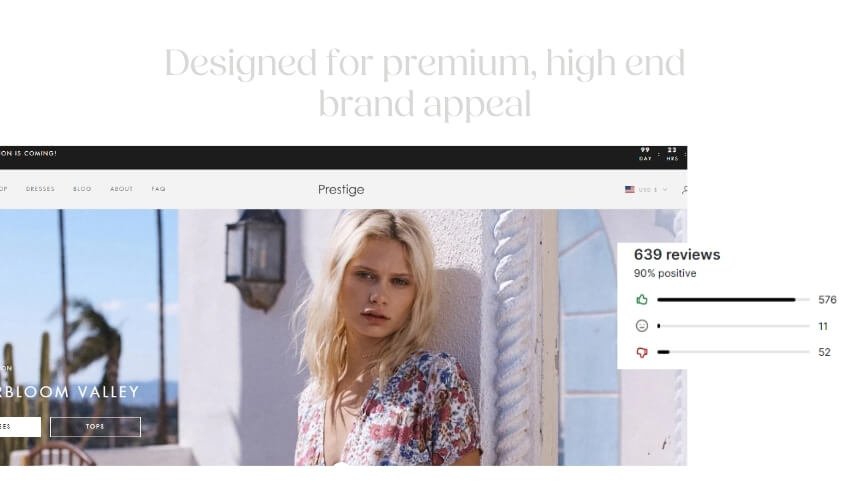 Top 10 Shopify plus themes (Prestige) - ColorWhistle