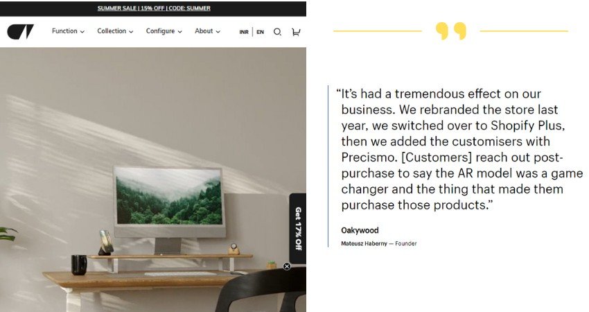 Top 10 Websites Built on Shopify Plus(Oakywood) - ColorWhistle