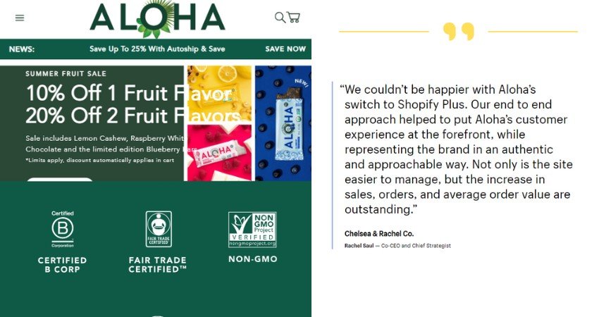 Top 21+ Websites Built on Shopify Plus(Aloha) - ColorWhistle