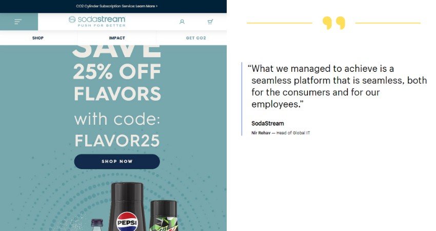 Top 21+ Websites Built on Shopify Plus(Soda Stream) - ColorWhistle