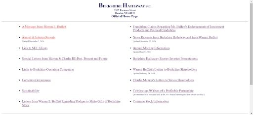 Top 5 Website Ideas for Investors (Warren Buffett - Berkshire hathaway) - ColorWhistle