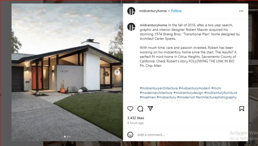Top Social Media Strategies fo Interior Designers (Midcenturyhome) - ColorWhistle