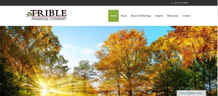 Financial Advisor Website Design Examples (Trible) - ColorWhistle