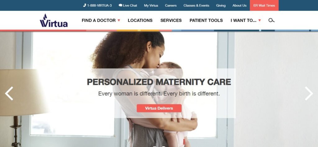 The Best Healthcare Website Designs & Medical Website Design Ideas (Virtua) - ColorWhistle