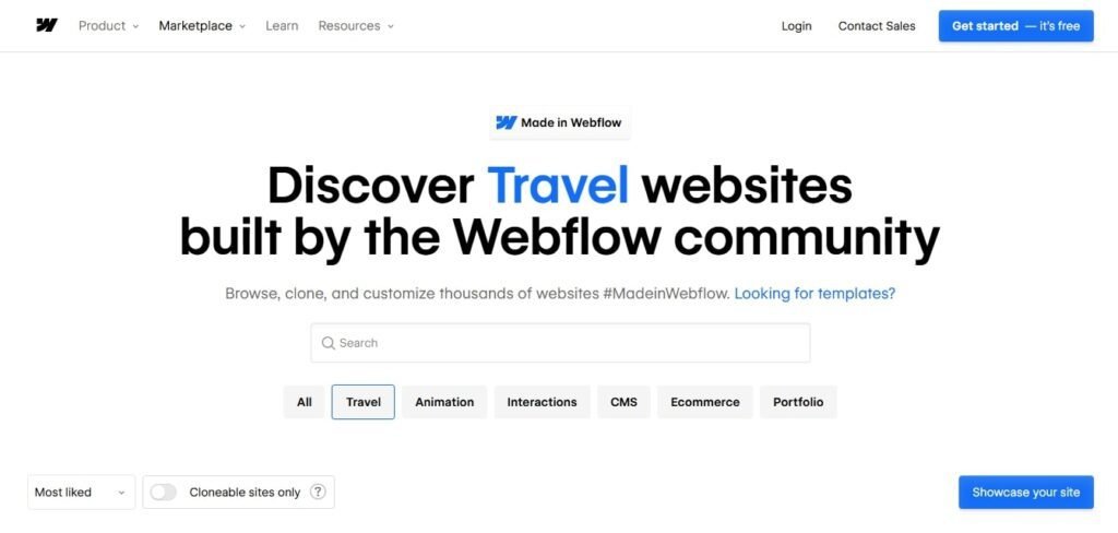 Webflow for Travel Websites - Building Immersive User Experiences (Webflow for Travel) ColorWhistle