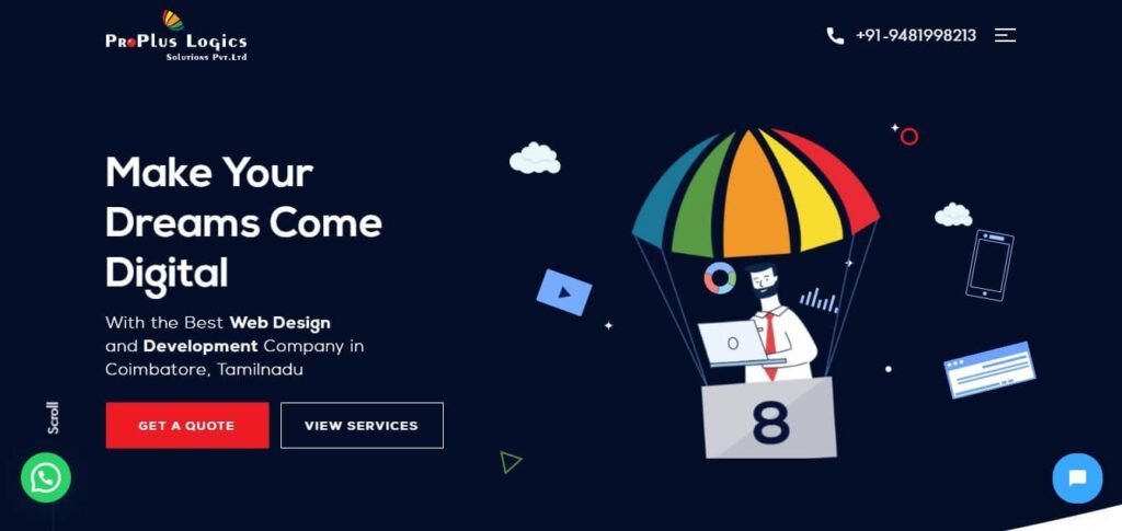 Website Development Company Coimbatore(Proplus Logics) - ColorWhistle