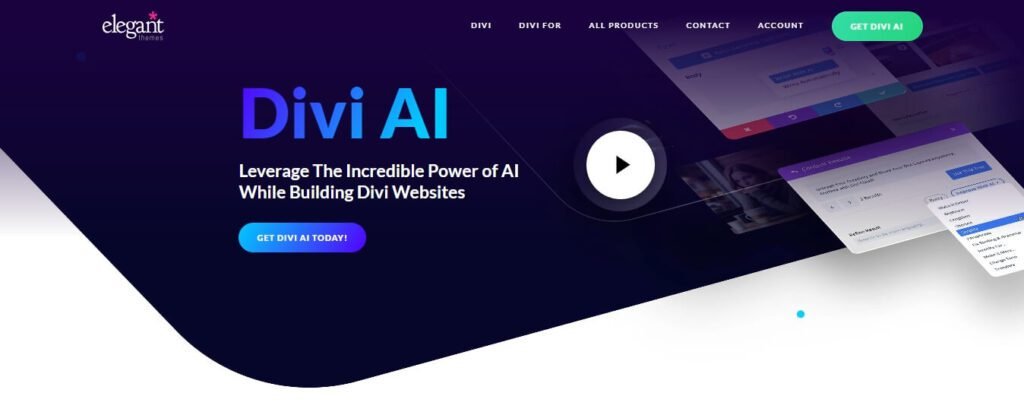 Website Development with AI (Divi banner) - ColorWhistle